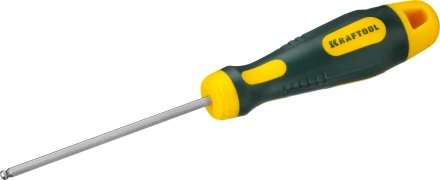Отвертка KRAFTOOL, Cr-Mo-V сталь, двухкомпонентная противоскользящая рукоятка, HEX, №3x75мм 250075-3-075 купить в Сургуте