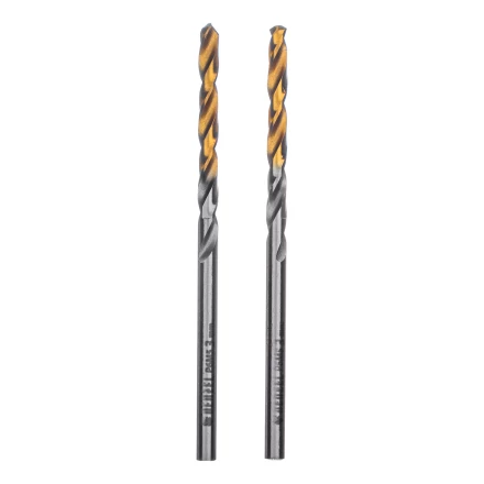 Сверло спиральное по металлу 3 x 60 мм, Р6М5, Golden Tip , 2шт. Denzel 718225 купить в Сургуте