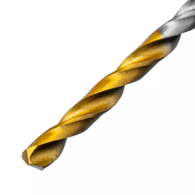 Сверло спиральное по металлу 3 x 60 мм, Р6М5, Golden Tip , 2шт. Denzel 718225 купить в Сургуте