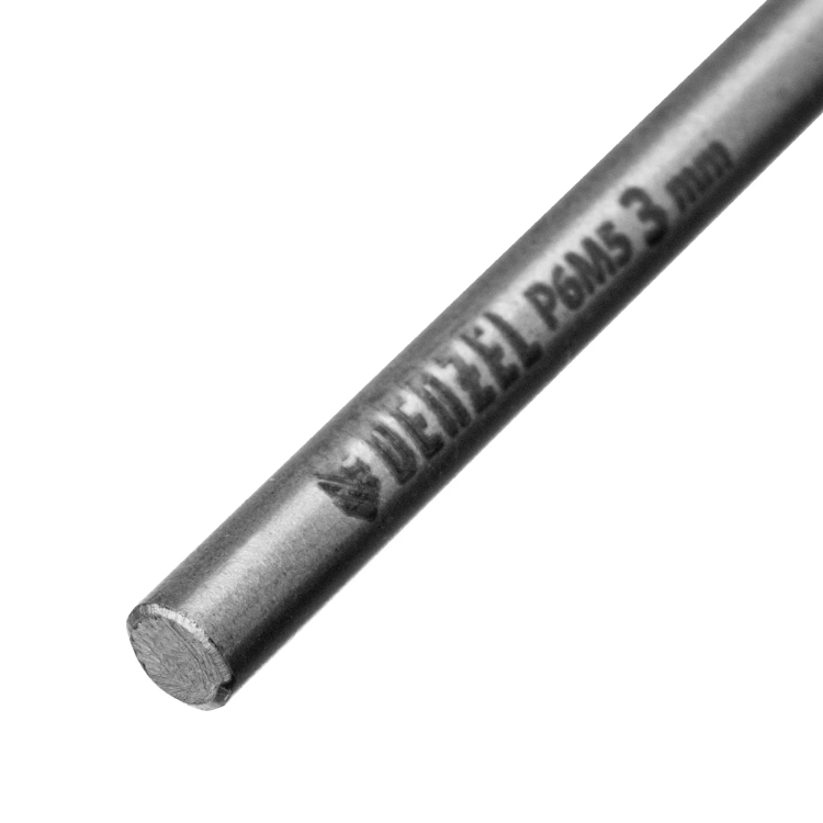 Сверло спиральное по металлу 3 x 60 мм, Р6М5, Golden Tip , 2шт. Denzel 718225 купить в Сургуте