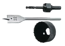 Набор для установки врезных замков 22 мм/54 мм перовое сверло/кольцевая пила MATRIX 70494