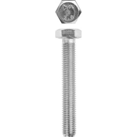 Болт ЗУБР &quot;МАСТЕР&quot; с шестигранной головкой, ГОСТ 7798-70, класс прочности 5.8, оцинкованный, M12x80мм, 5кг 303080-12-080 купить в Сургуте