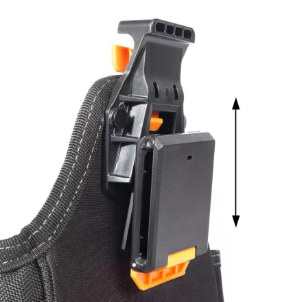 Быстросъемная поясная сумка модульного типа на клипсе с клапаном на липучке КВТ СМ-09 (91982) купить в Сургуте