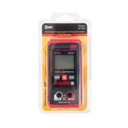 Мультиметр цифровой компактный КВТ SMART KT 123 с автоматическим выбором режимов и пределов измерений (88550) купить в Сургуте