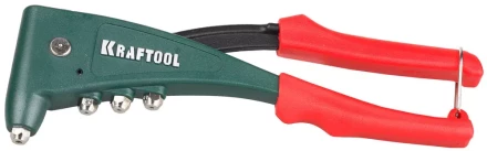 Заклепочник с усиленным литым корпусом, KRAFTOOL &quot;NX-5 31173, для заклёпок d=2,4-4,8 мм - алюминий и сталь, d=2,4-4,0 - нерж сталь 31173 купить в Сургуте
