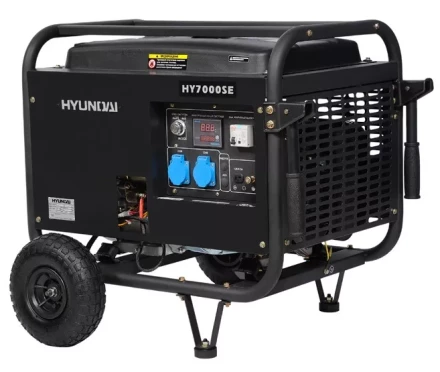 Бензогенератор Hyundai HY 7000SE + колеса купить в Сургуте
