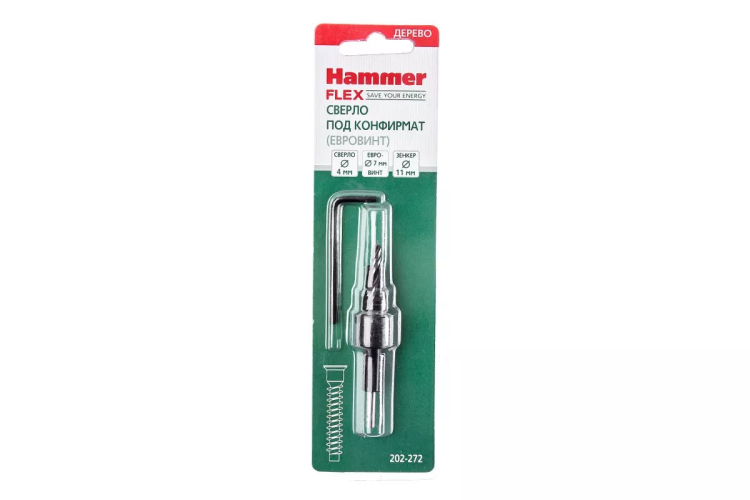 Сверло по дереву HAMMER Ф4х70мм (202-272 DR WD DBL FLUTE ) купить в Сургуте