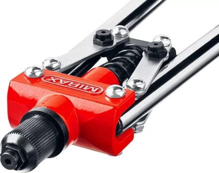 Заклепочник двуручный, MIRAX 31034, для заклёпок d=3,2 / 4,0 / 4,8 мм из алюминия и стали, литой корпус 31034_z01 купить в Сургуте