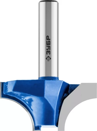 ЗУБР 38.1 x 19 мм, радиус 12.7 мм, фреза пазовая фасонная №1, Профессионал (28740-38.1) купить в Сургуте