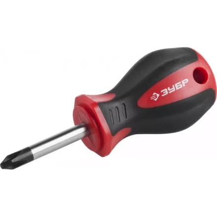 Отвертка ЗУБР &quot;МАСТЕР&quot;, &quot;STUBBY&quot; ( бочка ), Cr-v, эргономичная двухкомпонентная рукоятка, PH2x38мм 25062-38-2_z03 купить в Сургуте