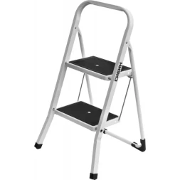 Лестница-стремянка СИБИН стальная c широкими ступенями, 2 ступени 38807-02