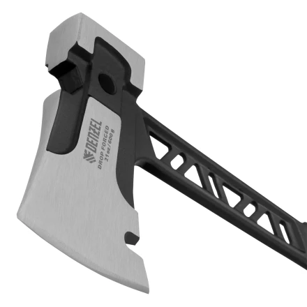 Топор цельнокованый 600 г Denzel 21499, двухкомпонентная обрезиненная рукоятка купить в Сургуте