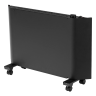 Конвектор электрический Denzel XCE-1500 B, 230 В, 1500 Вт, X-образный нагреватель черный 98128 купить в Сургуте
