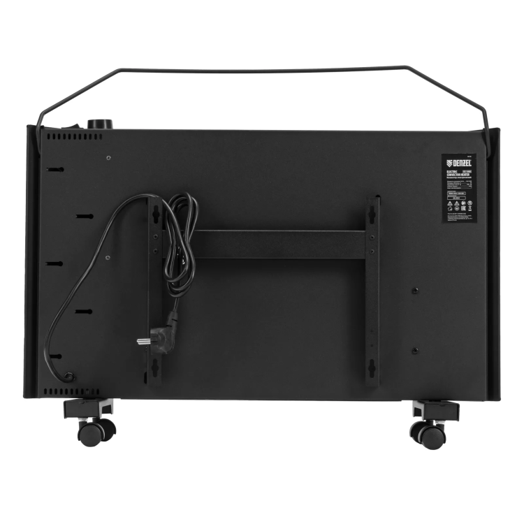 Конвектор электрический Denzel XCE-1500 B, 230 В, 1500 Вт, X-образный нагреватель черный 98128 купить в Сургуте