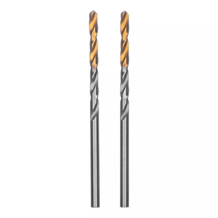 Сверло спиральное по металлу 3,2 x 65 мм, Р6М5, Golden Tip , 2шт. Denzel 718226 купить в Сургуте