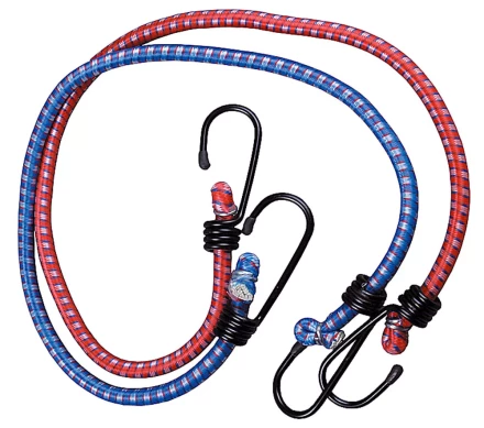 Шнур ЗУБР крепежный резиновый, со стальными крюками, 80см, 2шт 4-40507-080 купить в Сургуте