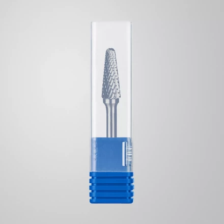 Зубр Твердосплавная борфреза L - конус с закругленным углом 28°, 10 х 25 мм, радиус 2.2 мм (28810-10-25) купить в Сургуте