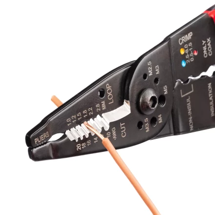 Многофункциональный стриппер КВТ WS-01F для снятия изоляции с проводов 0.5–4.0 мм (101541) купить в Сургуте