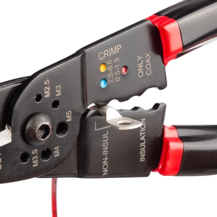 Многофункциональный стриппер КВТ WS-01F для снятия изоляции с проводов 0.5–4.0 мм (101541) купить в Сургуте