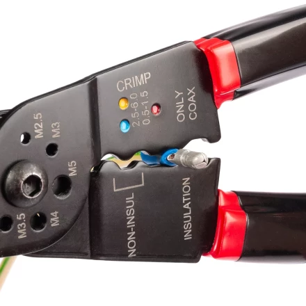 Многофункциональный стриппер КВТ WS-01F для снятия изоляции с проводов 0.5–4.0 мм (101541) купить в Сургуте