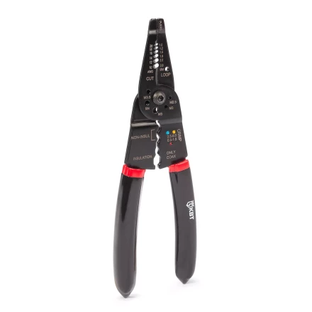 Многофункциональный стриппер КВТ WS-01F для снятия изоляции с проводов 0.5–4.0 мм (101541) купить в Сургуте