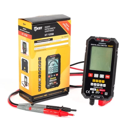 Мультиметр цифровой КВТ SMART KT 125В с True RMS (86325) купить в Сургуте