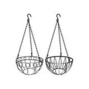 Подвесное кашпо диаметр 25,4 см высота с цепью и крюком 53,5 см  PALISAD 69016 купить в Сургуте