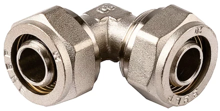 Уголок ЗУБР соединительный, цанга-цанга, 16х16х2,0, никель 51408-16 купить в Сургуте