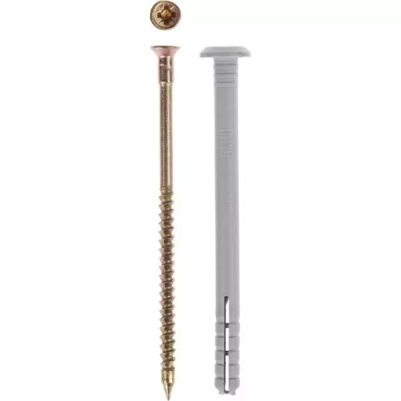 Дюбель-гвоздь ЗУБР &quot;МАСТЕР&quot; полипропиленовый, грибовидный бортик, 6 x 40 мм, 1700 шт 4-301350-06-040 купить в Сургуте