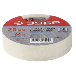 Клейкая лента ЗУБР &quot;МАСТЕР&quot;, прозрачная, 25мм х 60м 12031-25