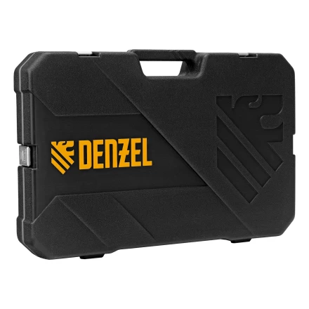 Набор инструментов, 1/2&quot;, 1/4&quot;, 3/8&quot;, CrV, S2, пластиковый кейс, 144 предмета// Denzel 15805 купить в Сургуте