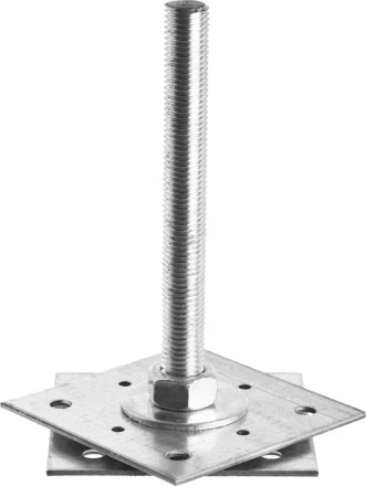 Анкер ЗУБР &quot;МАСТЕР&quot; регулируемый по высоте, 120х200х120мм, М20, 1шт 310265-120-20 купить в Сургуте