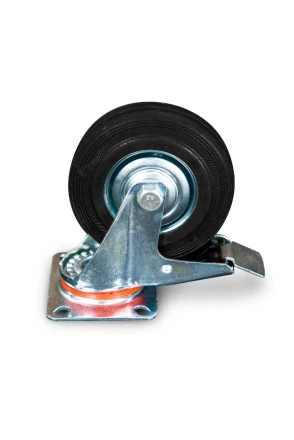 Колесо поворотное резина SCb 55 125 мм с тормозом (N) 1024167 купить в Сургуте