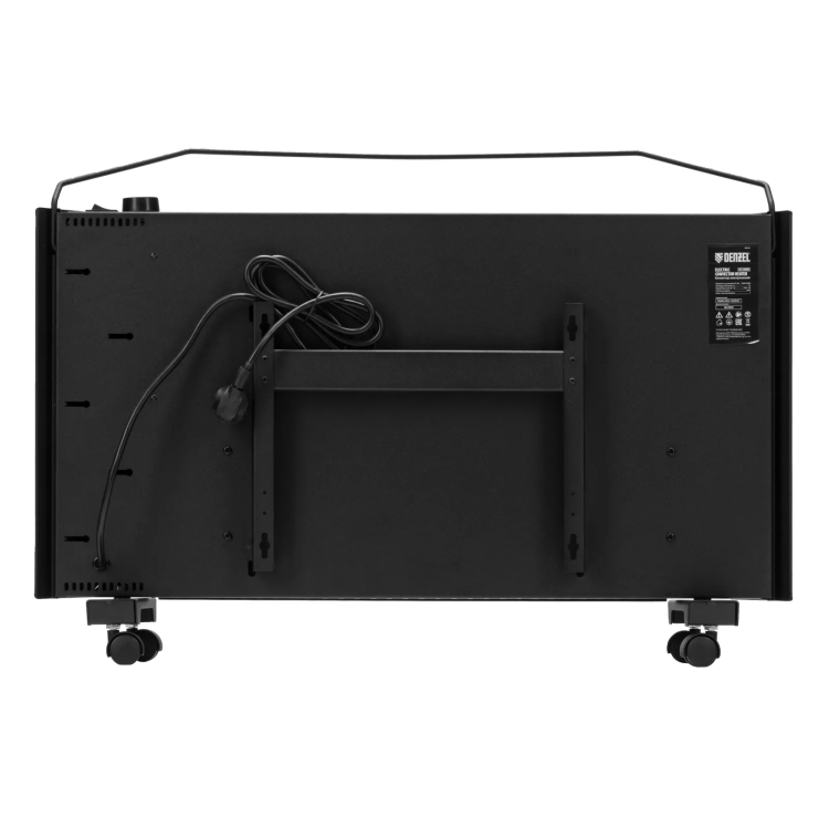 Конвектор электрический Denzel XCE-2000 B, 230 В, 2000 Вт, X-образный нагреватель черный 98129 купить в Сургуте