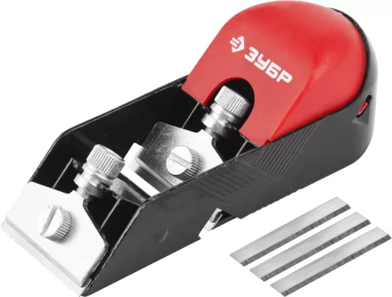 Рубанок ЗУБР &quot;МАСТЕР&quot; &quot;МИНИ&quot; металлический, торцевой, 5 запасных ножей в комплекте, 50х150мм 1862_z01 купить в Сургуте