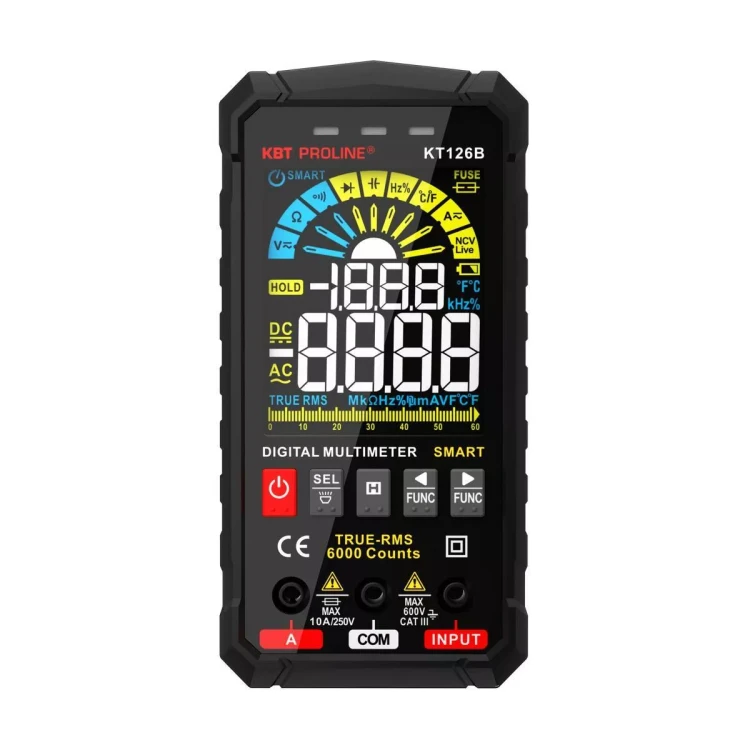 Мультиметр цифровой КВТ SMART KT 126В с True RMS (86329) купить в Сургуте