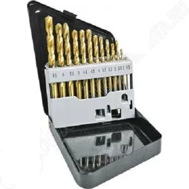 Набор сверл по мет 1,5-6,5мм 13шт мет. коробка Кратон 1 05 01 012 купить в Сургуте