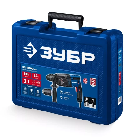 ЗУБР 28 мм, 900 Вт, перфоратор SDS Plus + БЗП, мет. корпус, Профессионал (ЗП-2890 МС) купить в Сургуте