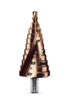 ЗУБР КОБАЛЬТ 6-38мм, 12 ступеней, винтовая проточка, сверло ступенчатое, ПРОФЕССИОНАЛ (29674-6-38-12) купить в Сургуте