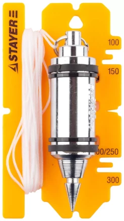 Отвес STAYER &quot;PROFI&quot; строительный со шнуром, с противоударным ободком, 250 г 06352-25 купить в Сургуте