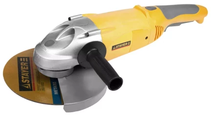 Машина STAYER углошлифовальная, дополнительная рукоятка, ключ, 230мм, 6000об/мин, 2100Вт SAG-230-2100 купить в Сургуте