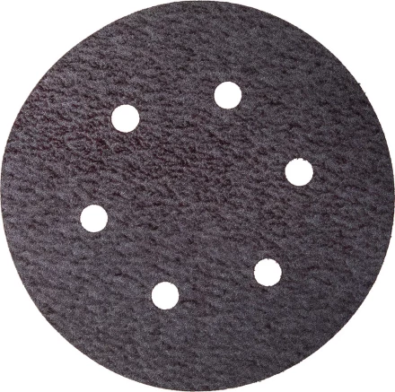 Круг шлифовальный URAGAN &quot;Универсальный водостойкий с покрытием стеарата цинка&quot; на липучке, 6 отв., P180, 150мм, 50шт 907-44113-180-50 купить в Сургуте