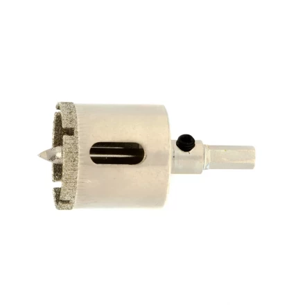 Сверло по керамической плитке и стеклу Сибртех, 30 х 55 мм, шестигранный хвостовик, с центрующим сверлом, 72716 купить в Сургуте