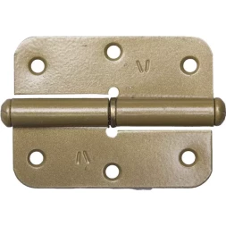 Петля накладная стальная "ПН-85", цвет золотой металлик, левая, 85мм 37643-85L