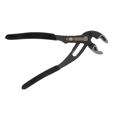 Клещи переставные Denzel 17905, кнопочный механизм, обливные рукоятки, 180 мм купить в Сургуте