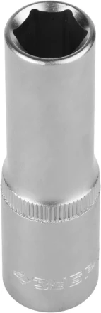 Головка торцовая ЗУБР &quot;МАСТЕР&quot; (1/2&quot;), удлиненная, Cr-V, FLANK, хроматированное покрытие, 12мм 27726-12 купить в Сургуте