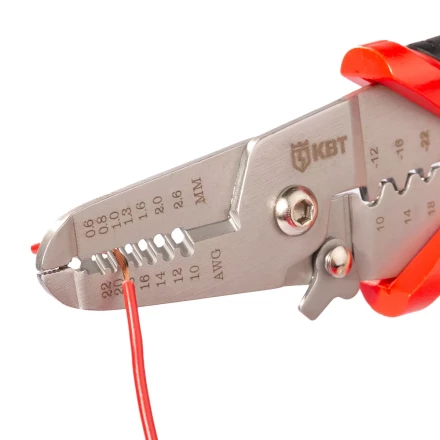 Многофункциональный стриппер КВТ WSS-01 для снятия изоляции с проводов 0.35–6.0 мм (102398) купить в Сургуте