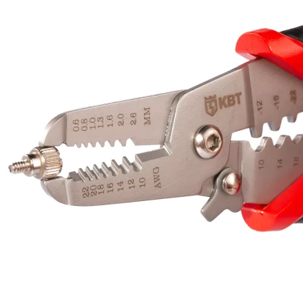 Многофункциональный стриппер КВТ WSS-01 для снятия изоляции с проводов 0.35–6.0 мм (102398) купить в Сургуте
