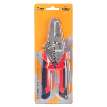 Многофункциональный стриппер КВТ WSS-01 для снятия изоляции с проводов 0.35–6.0 мм (102398) купить в Сургуте