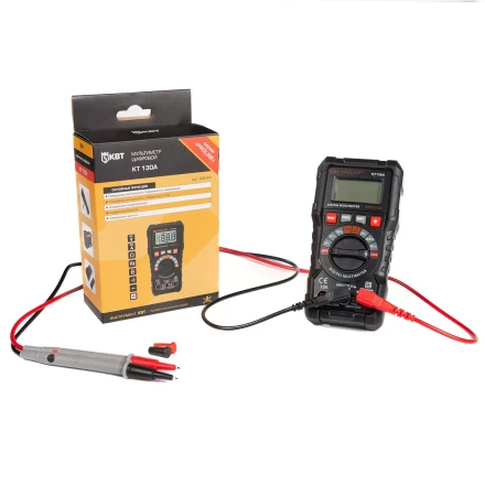 Мультиметр цифровой КВТ KT 130A с автоматическим выбором пределов измерений (88549) купить в Сургуте